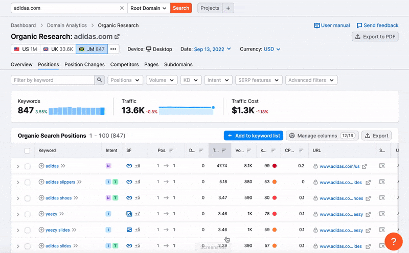 Adding databases in Organic Research