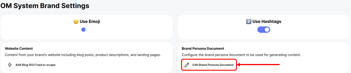 How to add your brand persona details in AI Social Assistant.